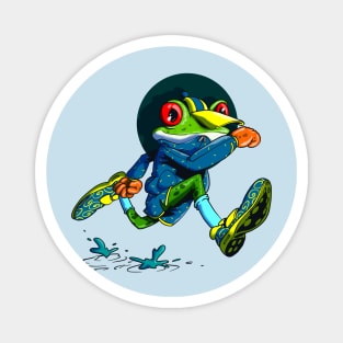 Runner frog Magnet